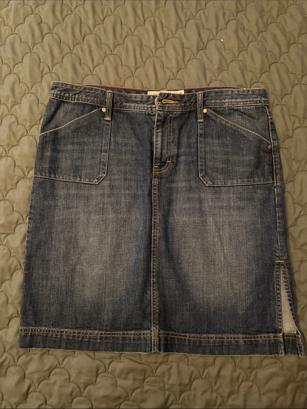 Classic Women’s Dark Blue Denim Jeans Skirt